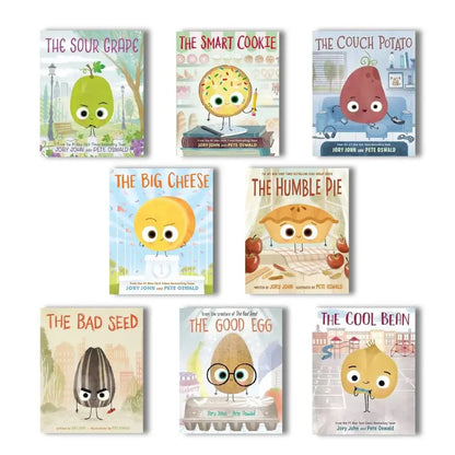 The Food Group 8 Book Pack by Jory John Pete Oswald – NYTimes #1ベストセラー食べ物キャラクター英語絵本全8冊セット、4〜8歳向けSEL・感情教育
