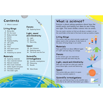 First Illustrated Science Dictionaryの内側ページ – カラフルなイラストと明快な定義で理科の英語用語をわかりやすく学べる小学生向け理科辞典