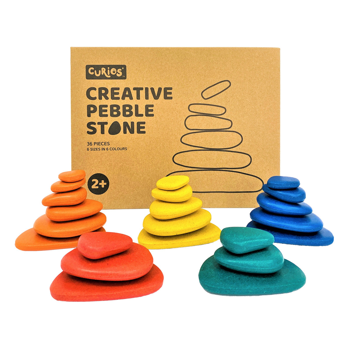 Curios® クリエイティブペブルストーン  Creative Pebble Stone